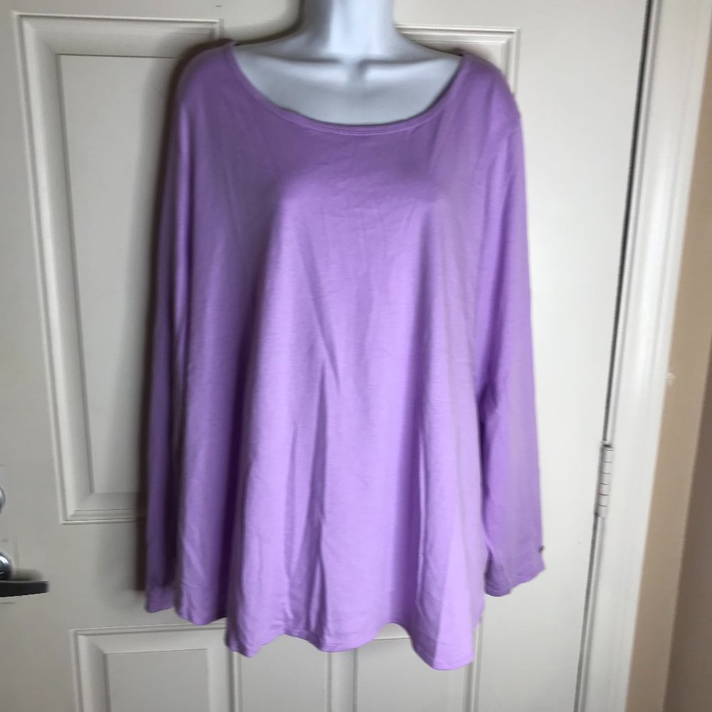 NWT Fabletics Women's Millie L/S Split-Back Essential Top ~ Size 3X/22 - Picture 1 of 5
